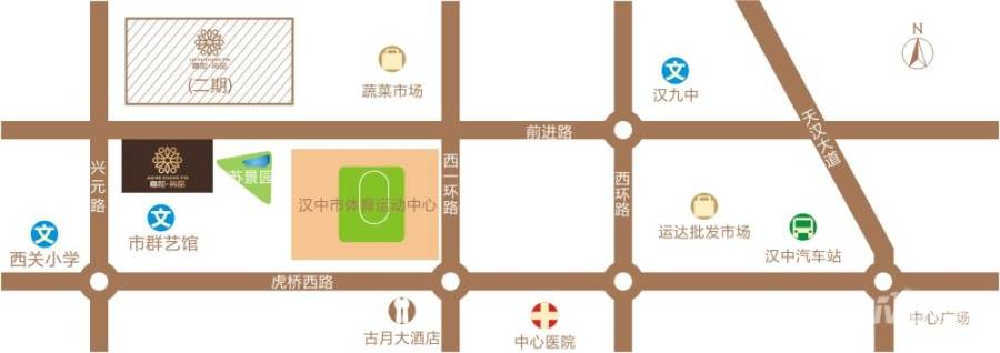 嘉和尚品位置交通图